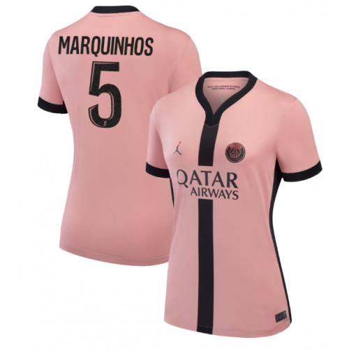 Dres Paris Saint-Germain Marquinhos #5 Rezervni za Žensko 2024-25 Kratak Rukav